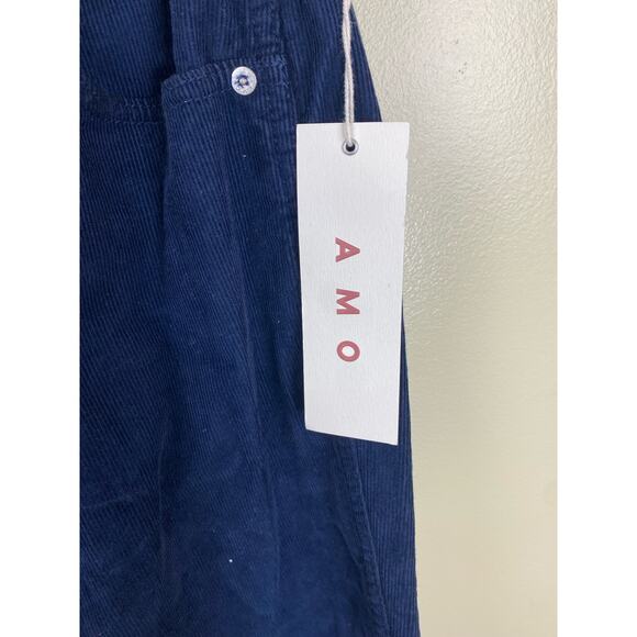 AMO NWT Willa High Rise Corduroy In Navy Boot cut flare leg 30 - Picture 4 of 9